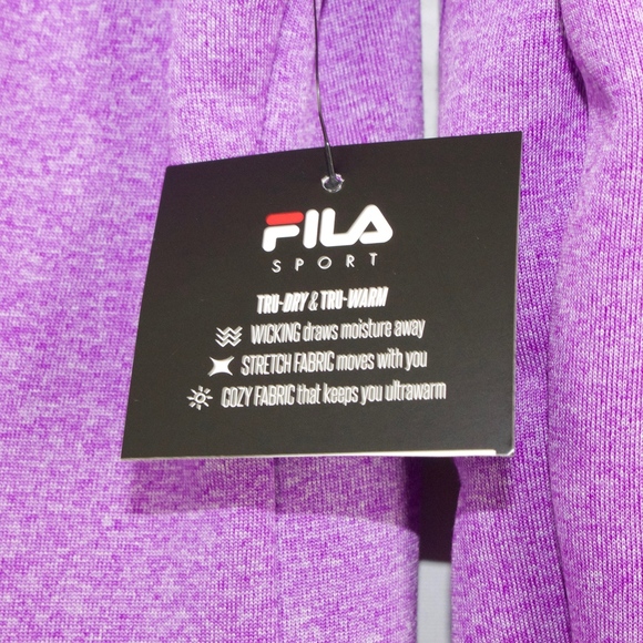 NEW Fila Sport Purple Thumbholes Sweatshirt Size S - Picture 4 of 8